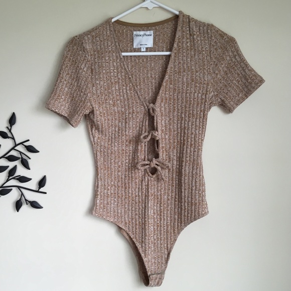Privacy Please Tops - Privacy Please Lace Up Lattice Bodysuit